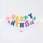 Creative Happy Birthday Banner Alphabet Design Paper Colorful Birthday Party Decoration Supplies