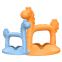 Cute Safety wholesale Funny bpa free Teethers rattle Silicone Toys Natural Giraffe Baby Teether