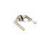 Factory supplied Stainless steel double hole keyless door handle lock with latch only