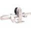 Heavy Duty Nickel Brushed Stainless Steel Sliding Barn Door Hardware For Wood Door
