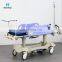 China Factory In Stock Height adjustable Hospital Use Patient transfer stretcher Trolley With IV Pole And Castors