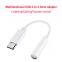 Factory price USB C to 3.5 mm headphone jack Adapter Type C AUX Audio earphone converter  for Huawei Mate 40 Xiaomi