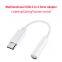 Factory price USB C to 3.5 mm headphone jack Adapter Type C AUX Audio earphone converter  for Huawei Mate 40 Xiaomi