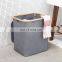 Storage fabric waterproof bathroom foldable collapsible cloth hamper grey fabric basket organizer for laundry home center