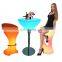 bar chair /LED Plastic night club chair LED Light Patio DJ Booth Table and Chair for Outdoor Garden Event Decoration