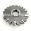 W6542 63 80 100mm HSS High speed white steel three side face milling cutter