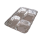 820ml 4 Compartment Take Out Grid Food Foil Tray