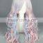 High Quality 70cm Long Wave Beautiful Lolita Wig Color Mixed Synthetic Anime Cosplay Hair Wig Party Wig