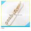 Glass Crystal Chatelaine Size 2.5x14cm Plated Golden Alloy mix Crystal Chain