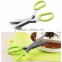 Scissors Stainless Steel Multipurpose Kitchen Shear cutter with 5 Blades and Cover with Cleaning Comb