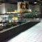 APEX top curved below straight doors acrylic cake stands with lights