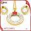 New round earring designs circle pendant fashionable jewelry