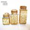 3pcs square cloth wrapping glass canister glass jar glassware