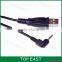 USB to 2.5MM audio charging cable USB charging cable audio stereo audio charging cable