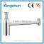 Factory direct sale Basin Sink Accessories Bottle Trap Chrome Plated Brass Siphon(J285)