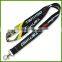 Rope manufacturers professional custom dark gradient color heat transfer lanyard webbing lanyard free sample