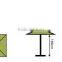 Steel Parasol Outdoor Garden steel Umbrella outdoor patio umbrella