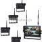 100% Factory Digital Wireless Reversing Type 4 Channel Wireless Reverse 2 Camera with 7'' Quad Monitor