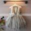 Children's fashion and lovely and weding dress,popular sleeveless skirts for girl, wholesale lacy children long pettiskirts