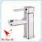 Chrome plated single handle brass square lavatory sink faucet 6003A