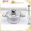 MSF High Quality Stainless Steel Frying Pan With Theromometer Knob and Electrocorrosion Pattern Exterior MSF-3817