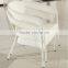 Restaurant Coffee Shop White Synthetic Poly Resin PVC Patio Outdoor Wicker Rattan Furniture