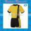 Yellow And Black Custom Made Soccer Uniform Online Soccer Training Clothing
