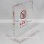 acrylic no smoking sign