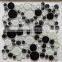 Cheap price laminate crystal glass mixed brushed stainless steel mosaic                        
                                                                                Supplier's Choice