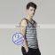 Custom Wholesale 100% Cotton Mens Yarn Dyed Tank Top Singlet