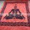 tibetan chakra om sign printed tapestry