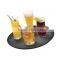 14 Inch Fiberglass Non Slip Round Plastic Bar Tray
