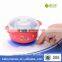 Babymatee Cartoon simple design customized plastic stainless steel bowl set 250ML