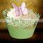 personalized pearl paper cup cake wrapper for wedding party decoration