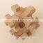 2015 Hot Sale Wooden IQ Intelligent PuzzleKongming Lock Brain Teaser Cross Locking