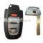 Remote Control Key For Audi a7 Remote 3 Button Key With Panic Button A6l.a4l.q5.s5.rs5.a7.a8l 434mhz