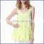 Plus size sleeveless women summer chiffon dress with low prices made in China