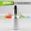 30ml aluminium electroplate childproof e liquid e cig glass dropper bottle