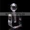 Crystal Beauty Clean Crystal Perfume Bottle with Round Cap