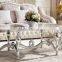 White Chesterfield sofa fabric/leather Italian Classical Design AL027