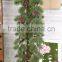 factory direct sale artificial hanging vine foliage with led light lighting rattan for Christmas lighting