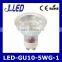 Glass gu10 spotlight high quality cob smd 5w led gu10 cup