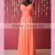 Import silky chiffon full length party dress