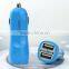 2016 wireless usb car charger bullets with dual port