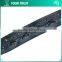 7MM Gunmetal Metal Grommet Cross Black Leather Tide Up Trimming