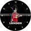 Eco-friendly slate wall clock with different images