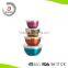 Colorful stainless steel salad mixing bowl HC-W44