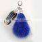 China Best Selling High Quality Custom Cute Fox Fur Charm Keychain