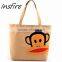 Promotional cheap women's tote canvas handbag