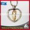High qulaity fashion design heart shape spinning keychain